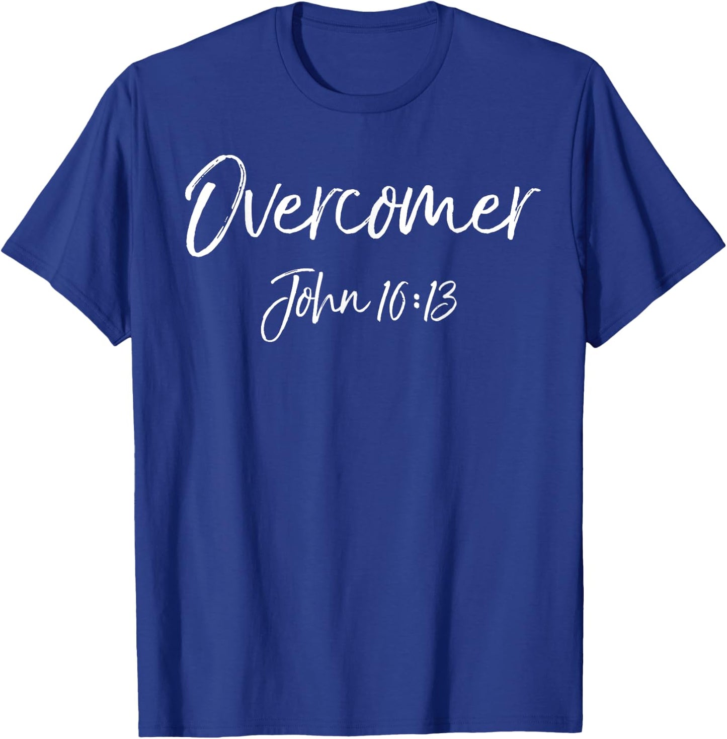Victory in Christ Bible Verse Quote Overcomer John 16:13 T-Shirt - T-Shirt | Royal