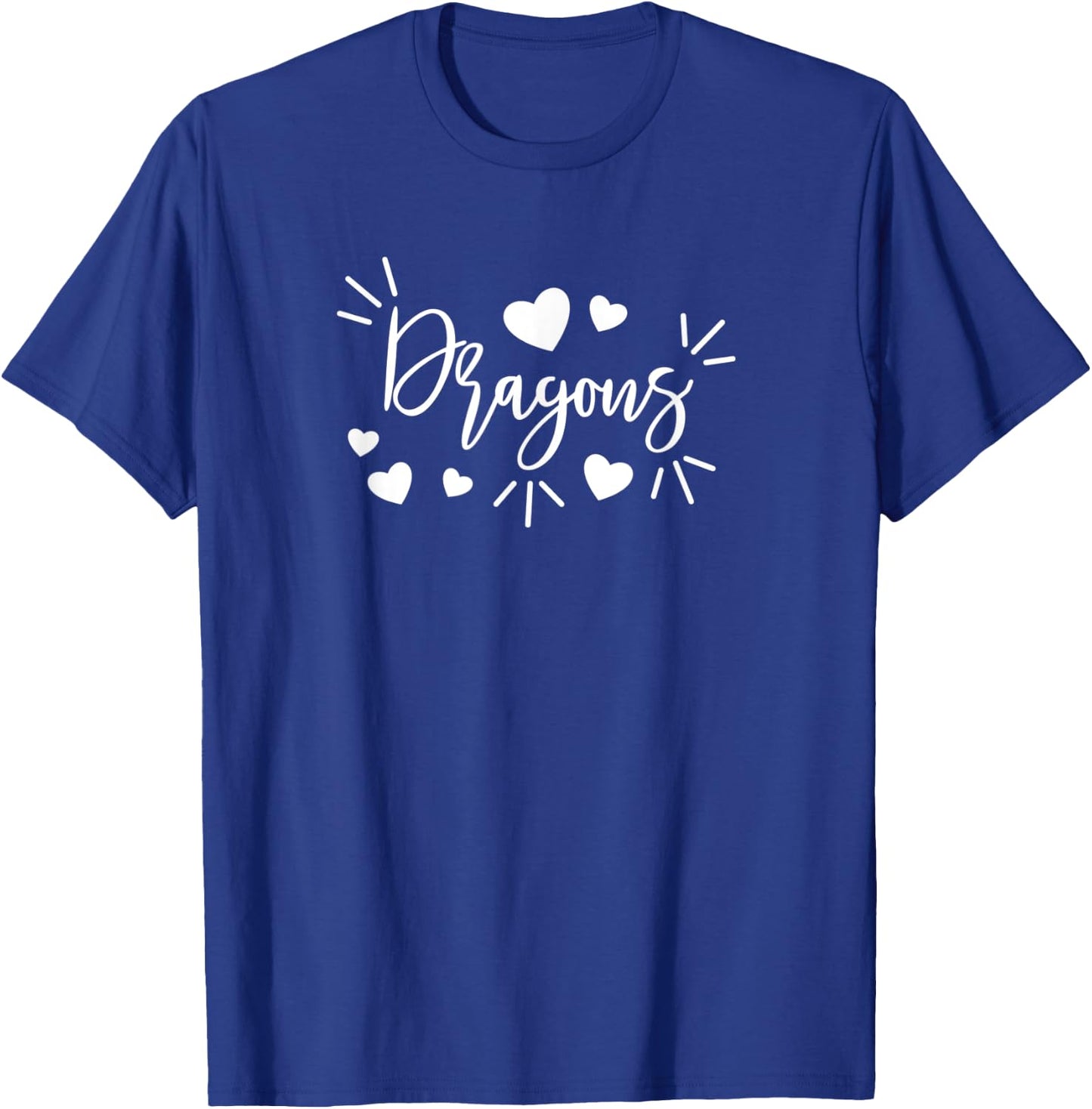 AS Dragons sports team mascot T-Shirt - T-Shirt | Royal