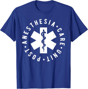 Post Anesthesia Care Unit PACU Nurse Appreciation T-Shirt - T-Shirt | Royal
