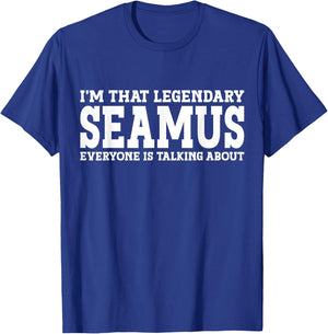 Seamus Personal Name First Name Funny Seamus T-Shirt - T-Shirt | Royal