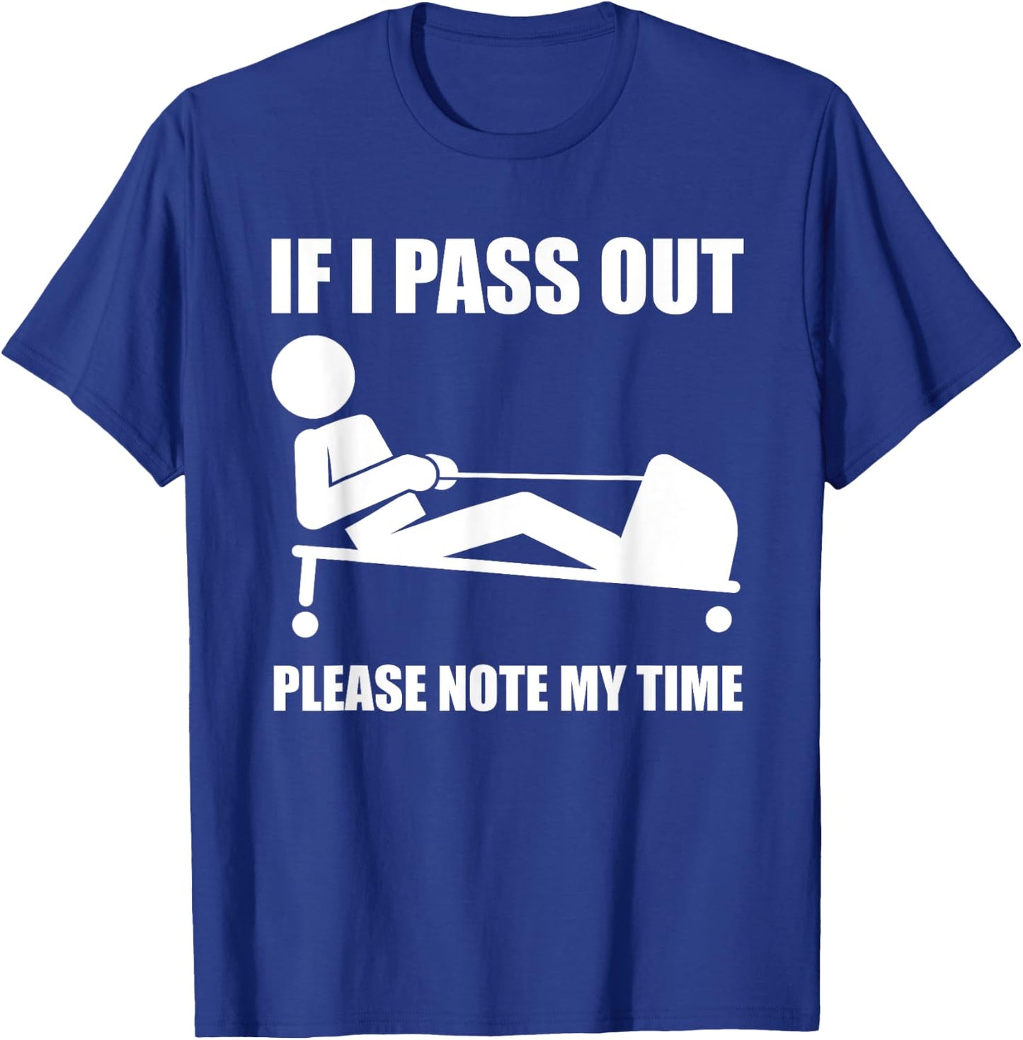 Awesome Workout Fitness Enthusiasts Gift Men Women Funny Ergometer Rowing Exercise ERG Machine Lover Gag Outfit T-Shirt - T-Shirt | Royal