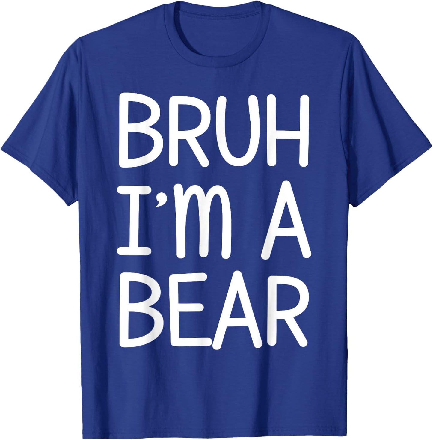 Pretend I'm A Bear Funny Lazy Halloween Costume Party T-Shirt - T-Shirt | Royal