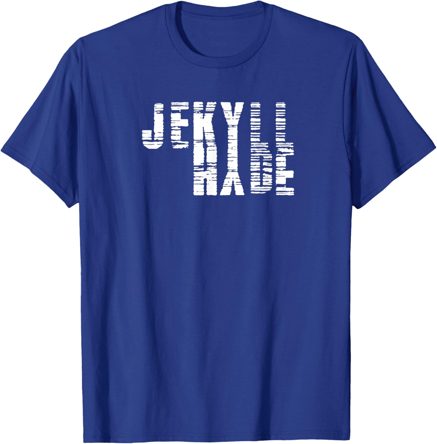 Dr. Jekyll Mr. Hyde Cool Graphic Text Design Halloween Shirt T-Shirt - T-Shirt | Royal