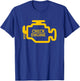 Check Engine Light T-Shirt - T-Shirt | Royal