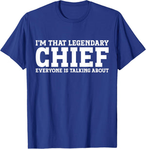 Chief Personal Name First Name Funny Chief T-Shirt - T-Shirt | Royal