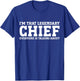 Chief Personal Name First Name Funny Chief T-Shirt - T-Shirt | Royal