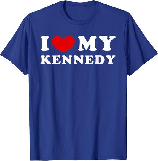 I Love My Kennedy, I Heart My Kennedy T-Shirt - T-Shirt | Royal