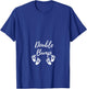 Maternity Top Double Bump Twin Pregnancy Announcement T-Shirt - T-Shirt | Royal