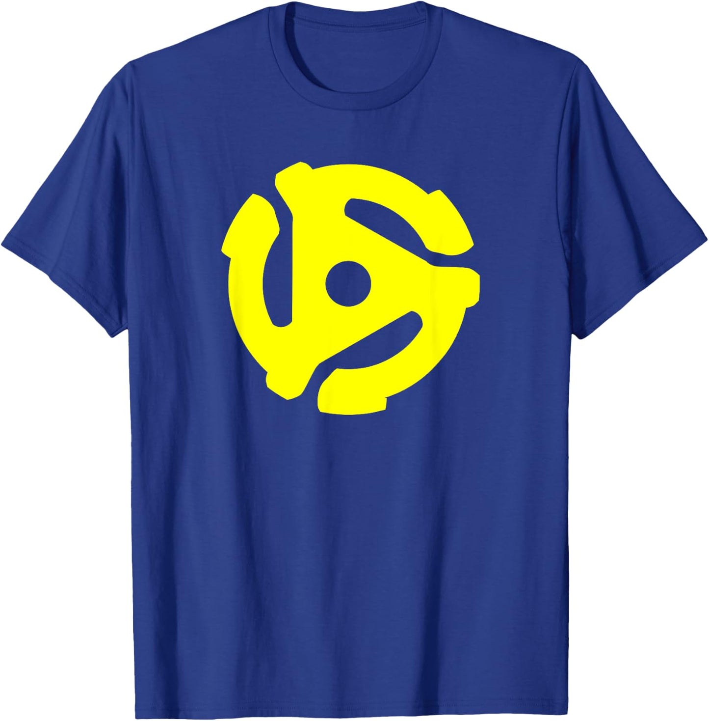 45 RPM Adapter Vinyl Music Authentic Sounds T-Shirt - T-Shirt | Royal