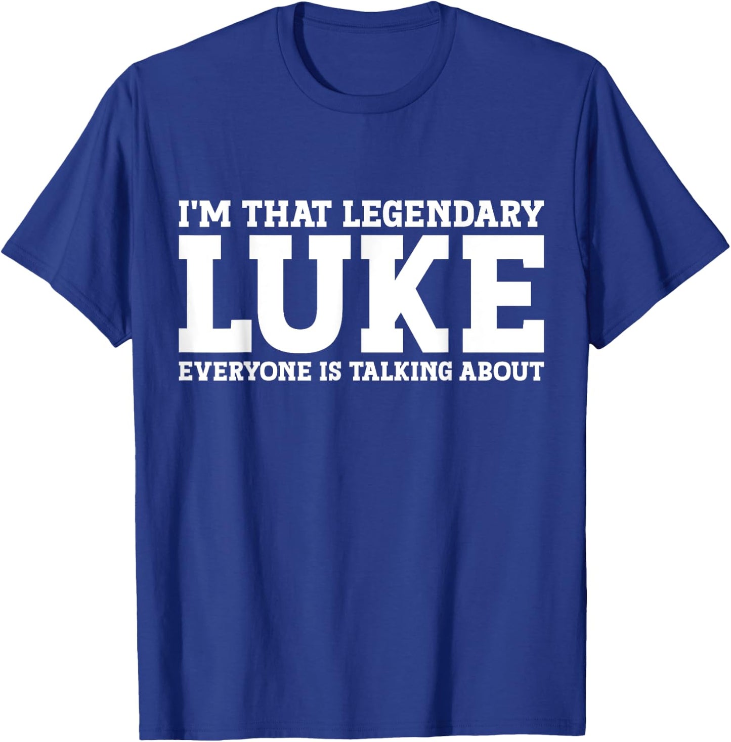 Luke Surname Funny Team Family Last Name Luke T-Shirt - T-Shirt | Royal