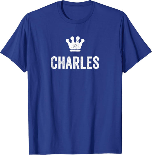 Charles the King / Crown & Name Called Charles T-Shirt - T-Shirt | Royal