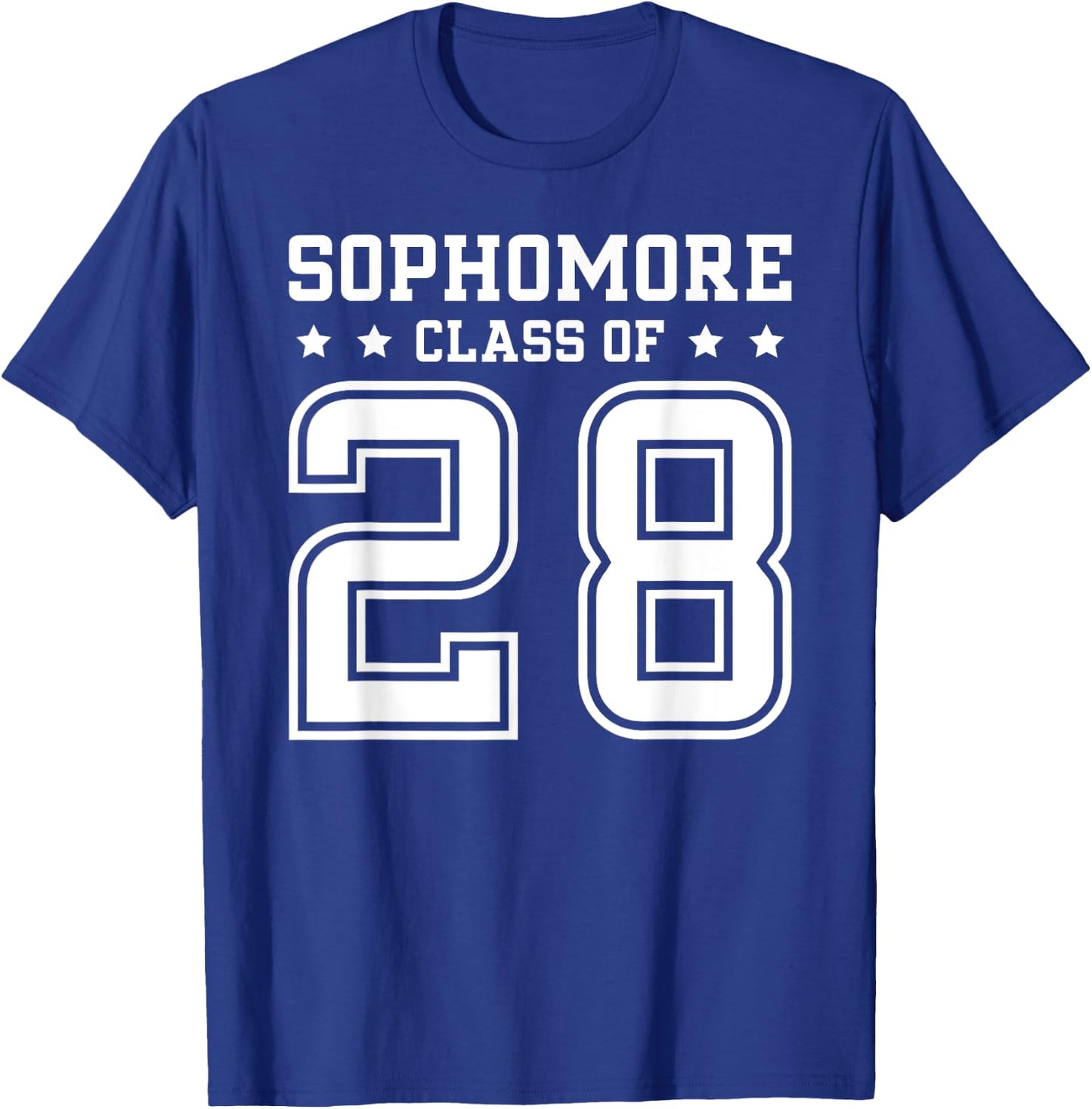 Sophomore Class Of 2028 Back to School Sophomore 2028 T-Shirt - T-Shirt | Royal