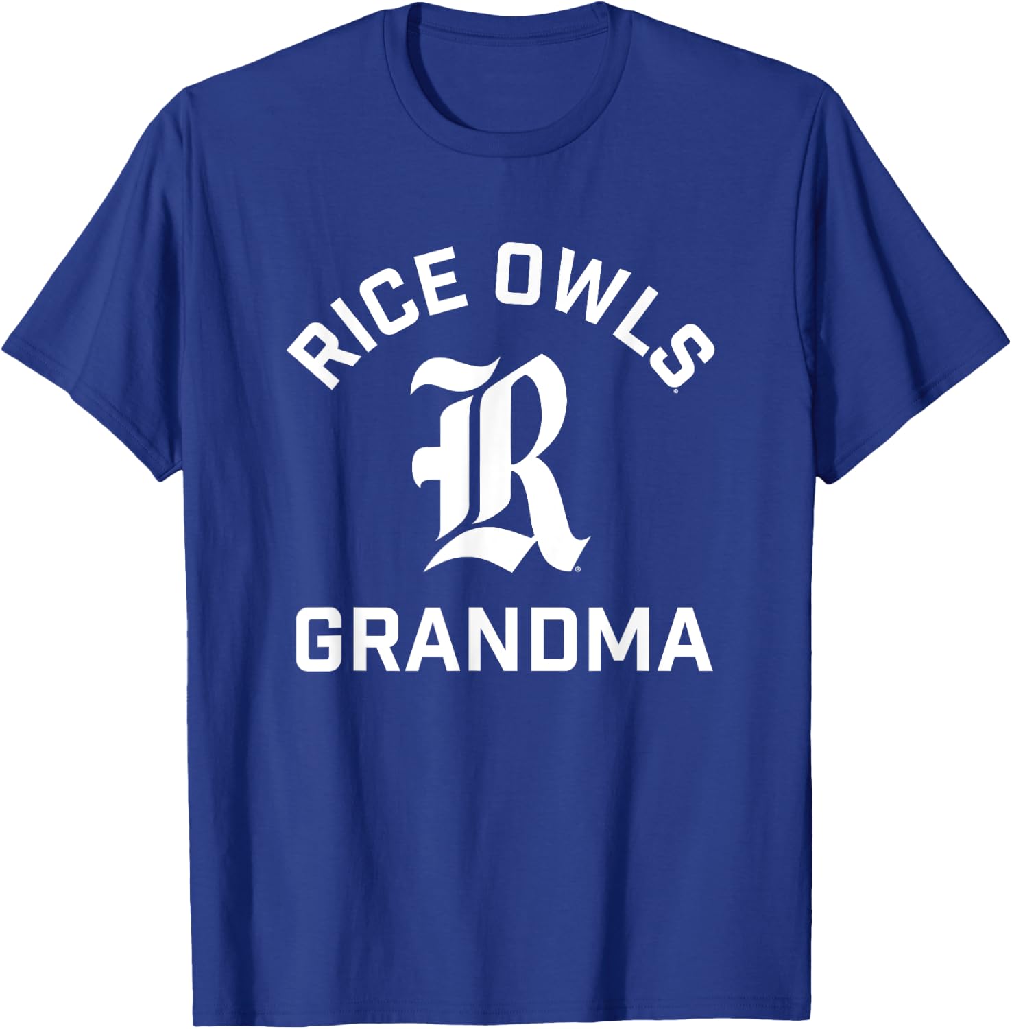 Rice University Owls Arched Grandma T-Shirt - T-Shirt | Royal