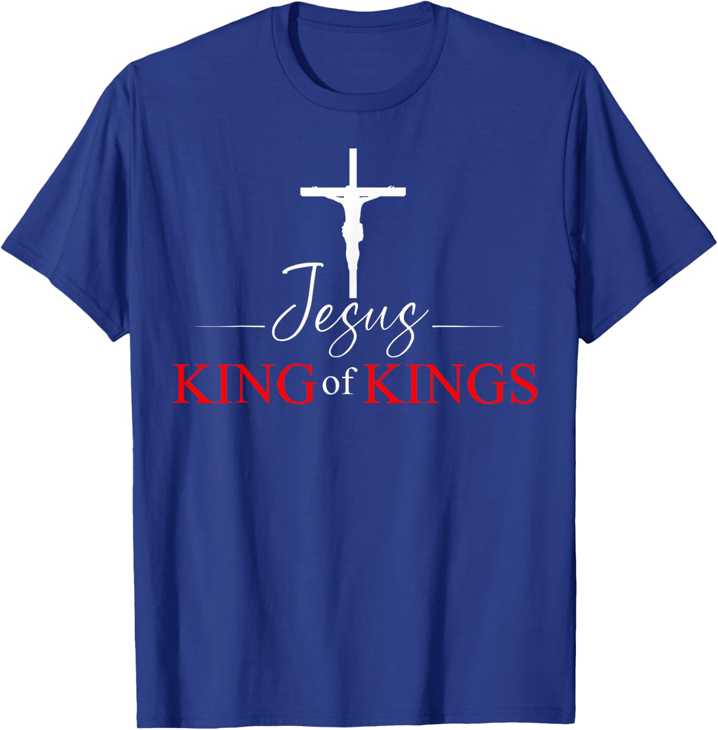 Jesus Christ and Faith Christian Bible and Love Jesus T-Shirt - T-Shirt | Royal