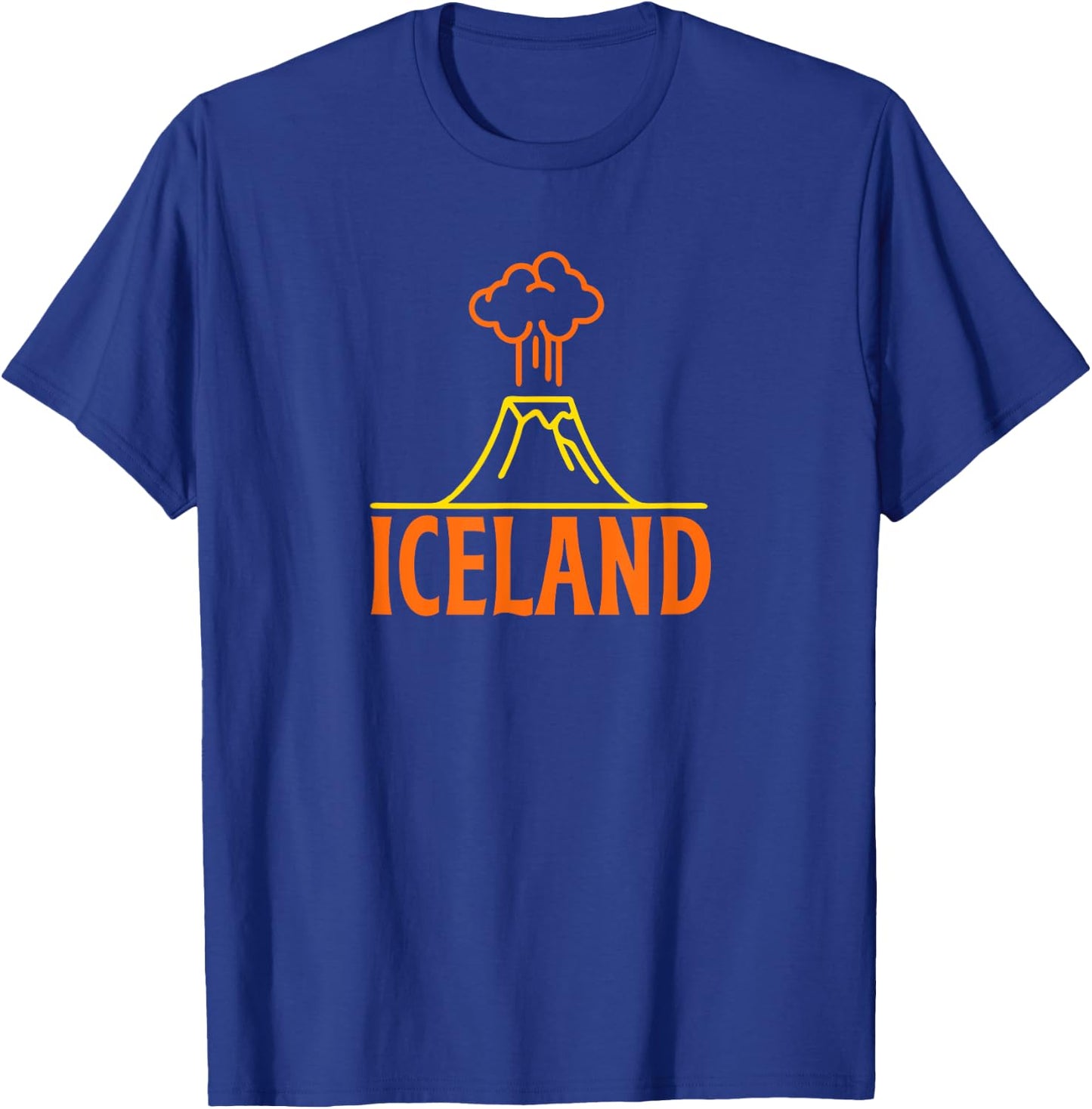 Icelandic Volcano & Iceland Lava , Tops, Gear & Items T-Shirt - T-Shirt | Royal