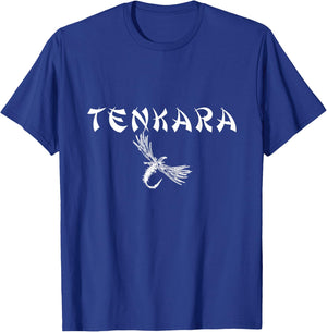 TENKARA fishing-shirt with fly T-Shirt - T-Shirt | Royal