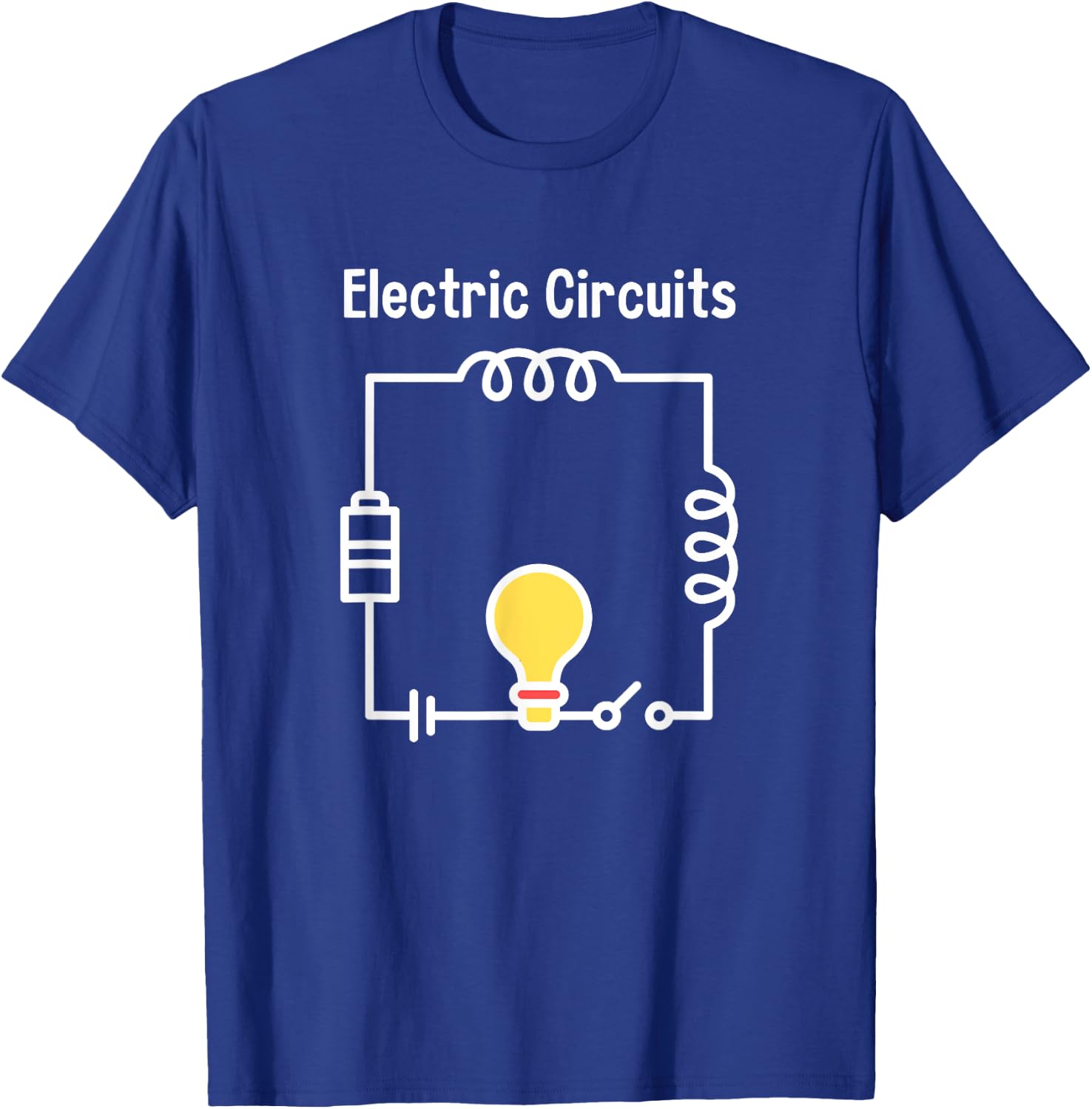 Electric Circuits Electrical Engineer Cute Gifts T-Shirt - T-Shirt | Royal