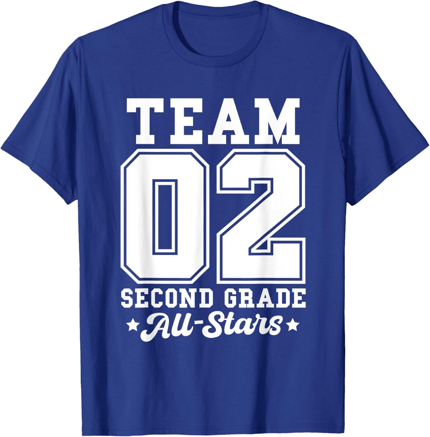 Team 2nd Grade All-Stars Back To School Sports Jersey T-Shirt - T-Shirt | Royal