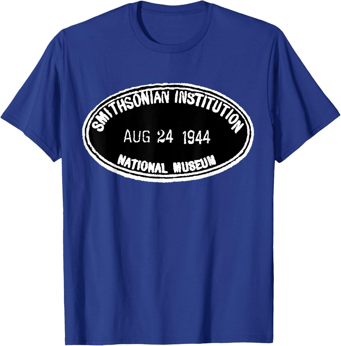 Smithsonian Institution Library 1944 Book Stamp T-Shirt - T-Shirt | Royal