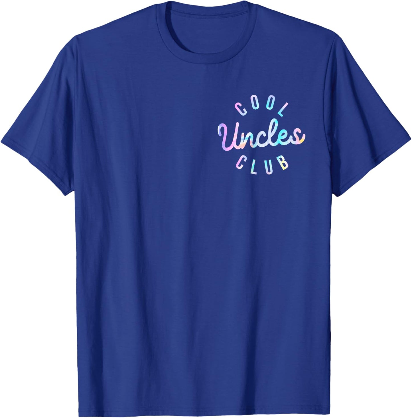 Tie Dye Funny Dad Uncle Father's Day Pocket Cool Uncles Club T-Shirt - T-Shirt | Royal