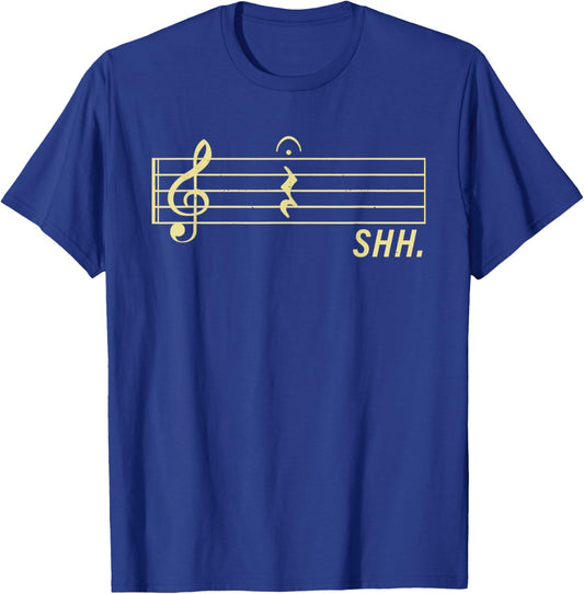 Music Art Women Musical Note Musician Music Teacher T-Shirt - T-Shirt | Royal