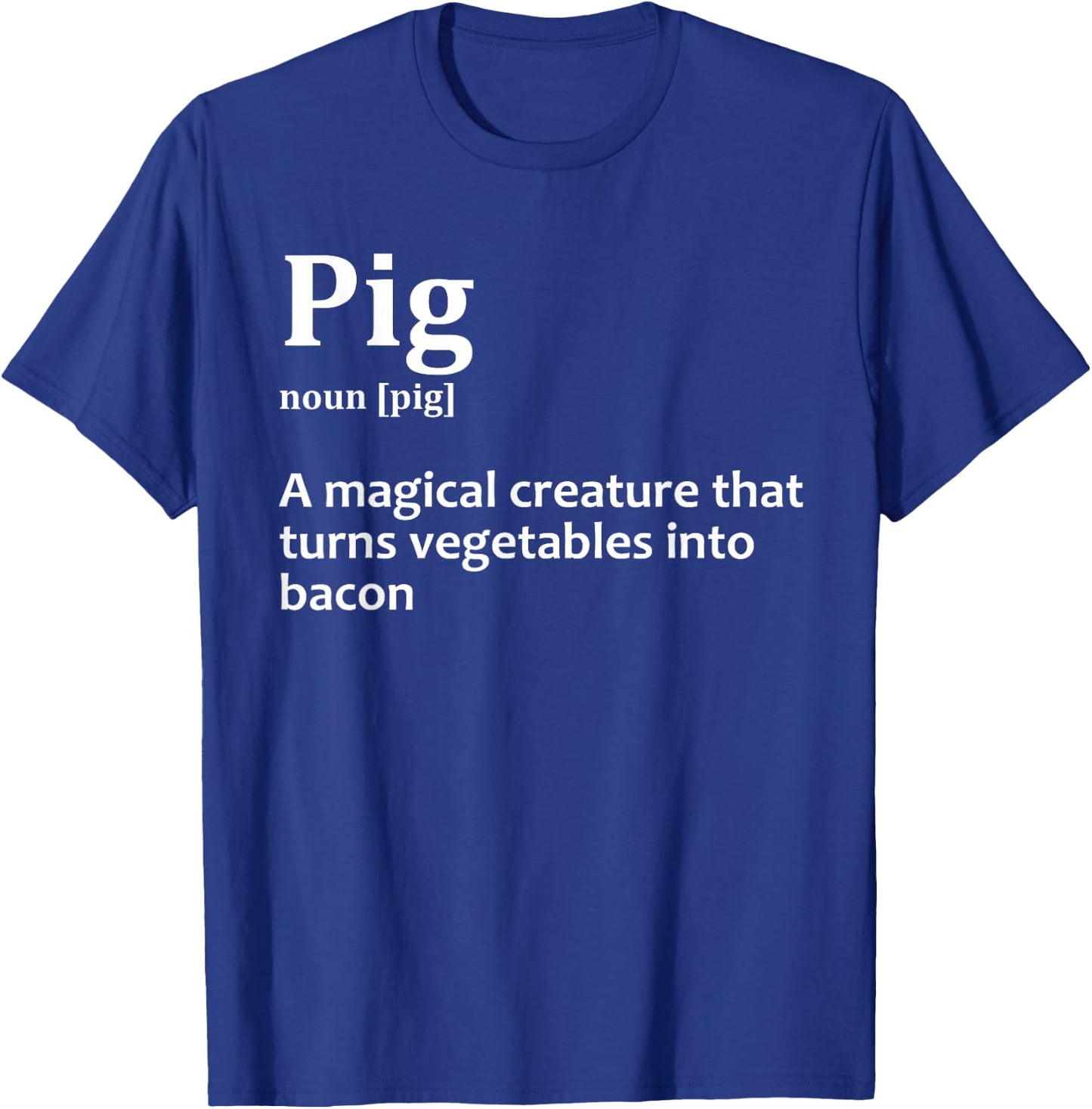 Best Bacon Design Women Kids Pig Food Bacon Lover T-Shirt - T-Shirt | Royal