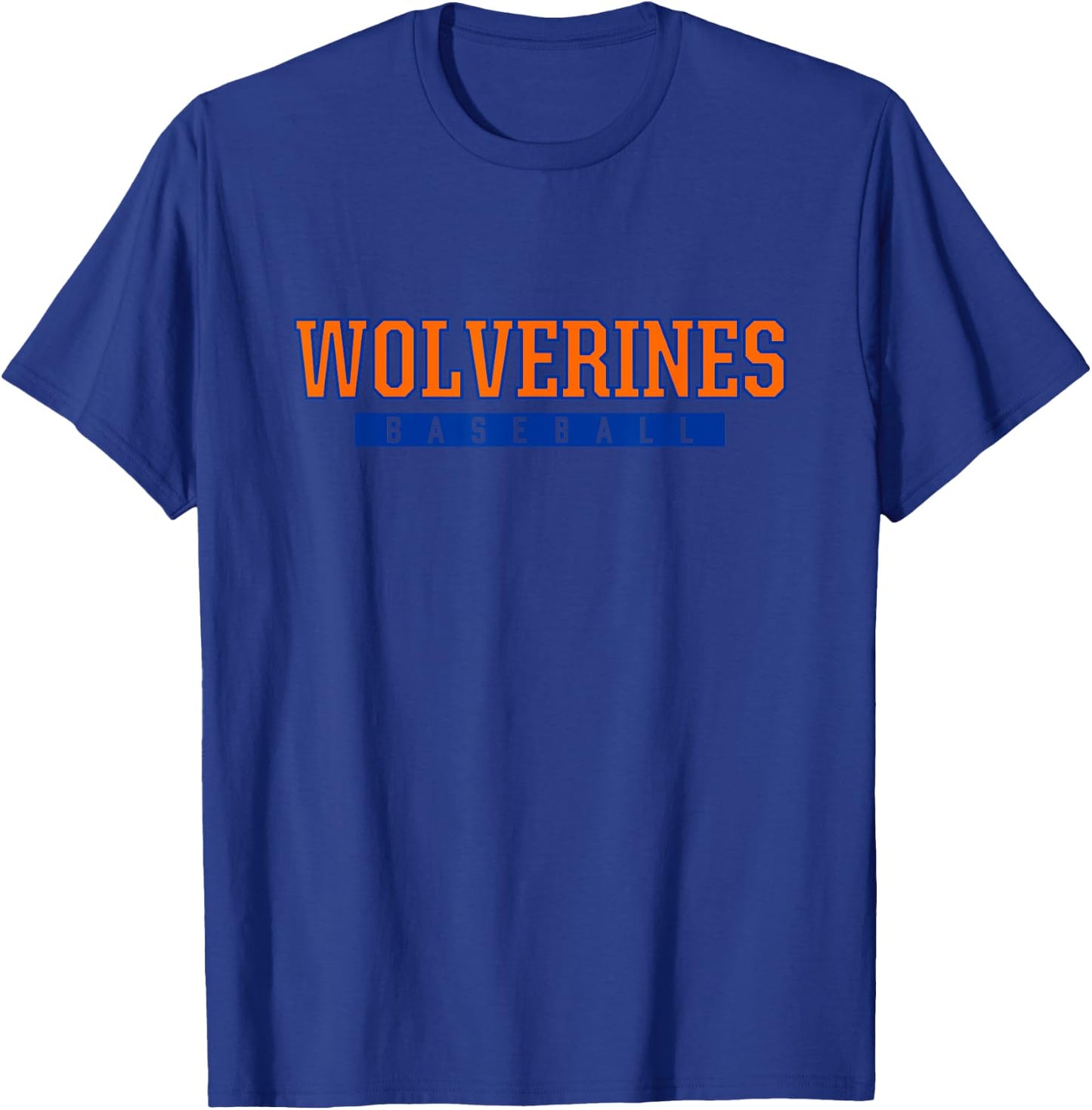 Woodstown Wolverines Baseball T-Shirt - T-Shirt | Royal