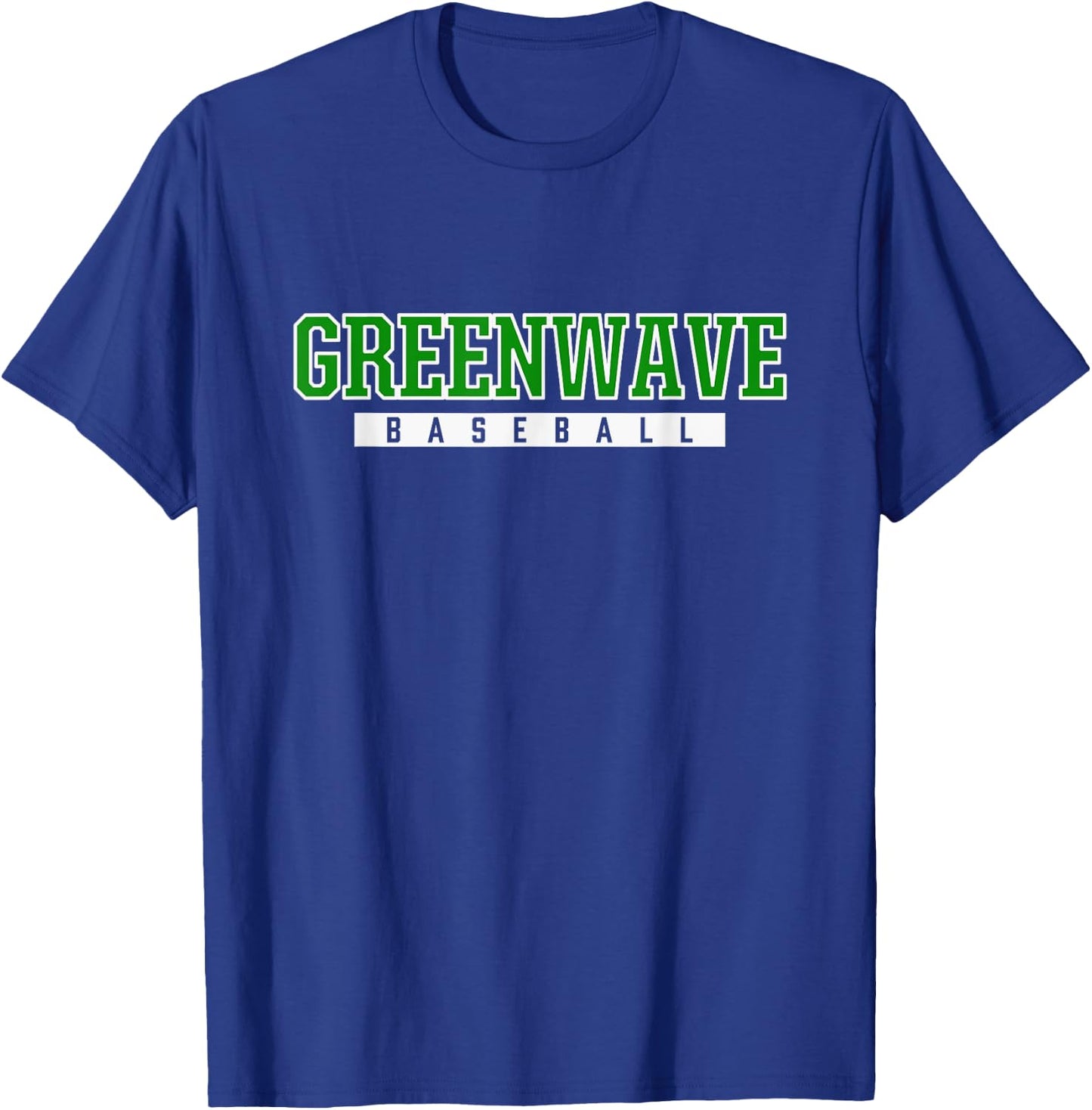 New Milford Greenwave Baseball T-Shirt - T-Shirt | Royal