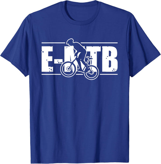E-MTB E-Bike Electric Bicycle Gifts for Retirees T-Shirt - T-Shirt | Royal