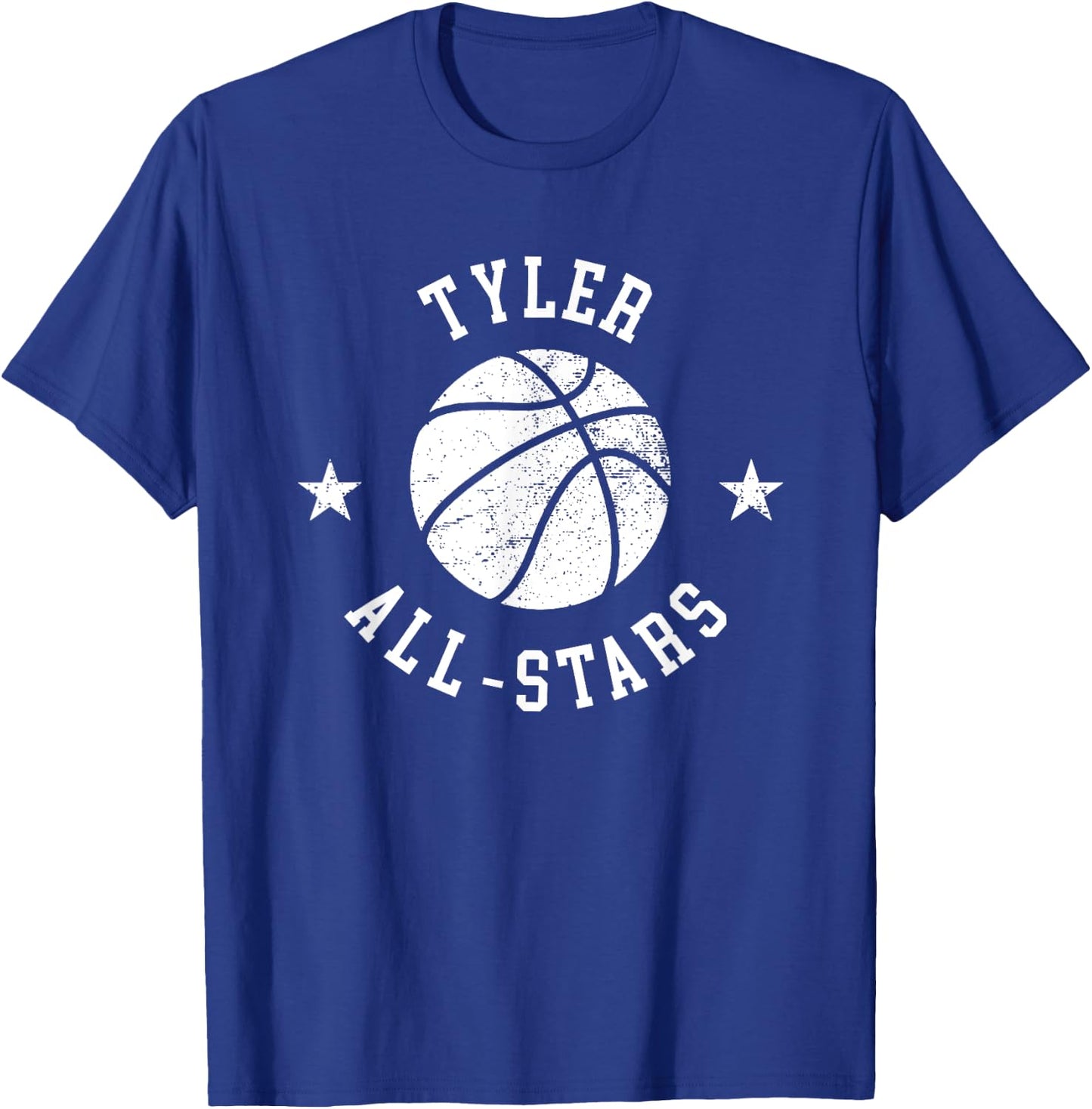 Tyler Vintage All-Stars Retro 80s Basketball T-Shirt - T-Shirt | Royal