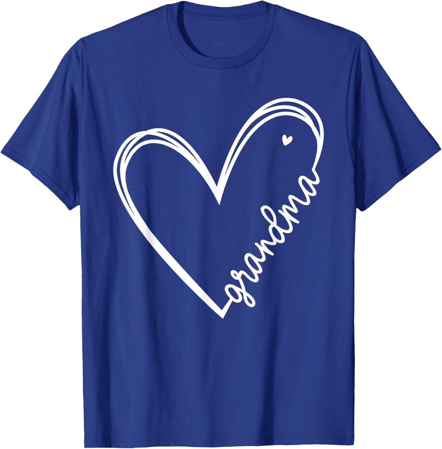 Grandma Heart Women for Christmas Mother's Day Birthdays T-Shirt - T-Shirt | Royal