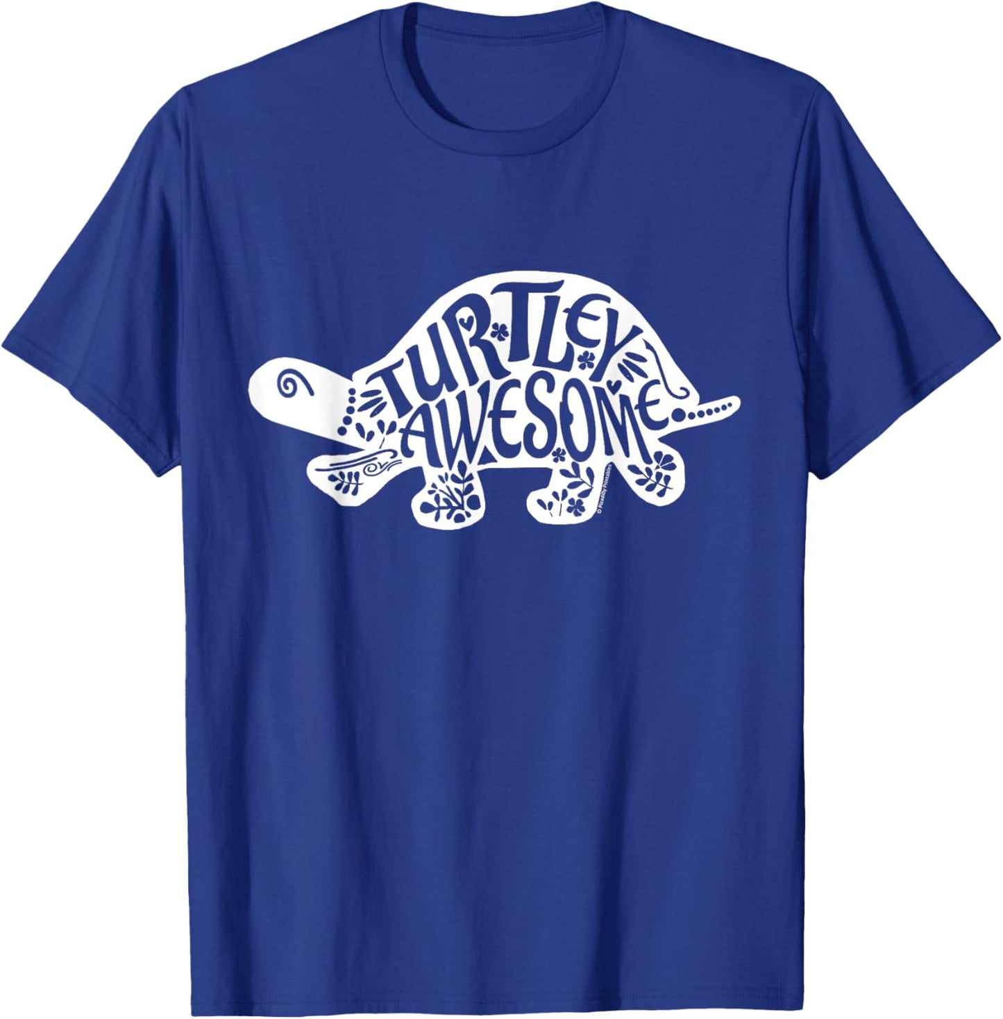 Turtley Awesome Tortoise Funny Turtle Pun Sulcata T-Shirt - T-Shirt | Royal