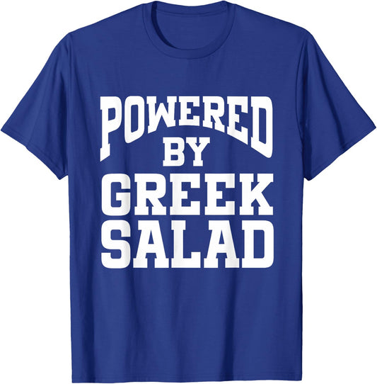 Powered By Greek Salad T-Shirt - T-Shirt | Royal