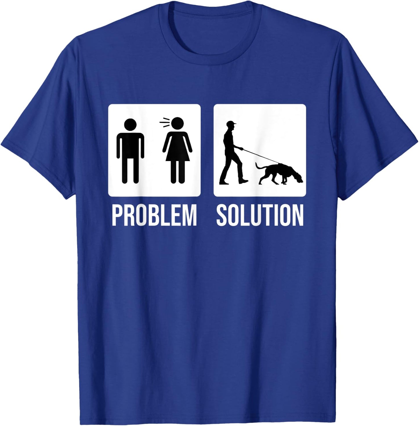 Mantrailing Mantrailer Tracking dog T-Shirt - T-Shirt | Royal
