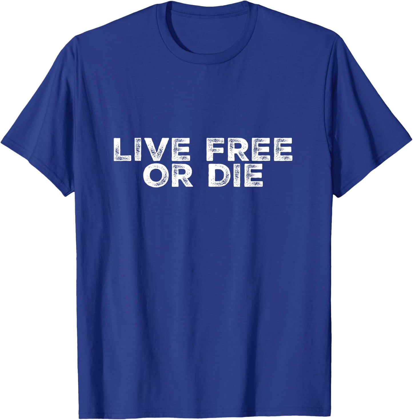 LIVE FREE OR DIE New Hampshire 603 T-Shirt - T-Shirt | Royal