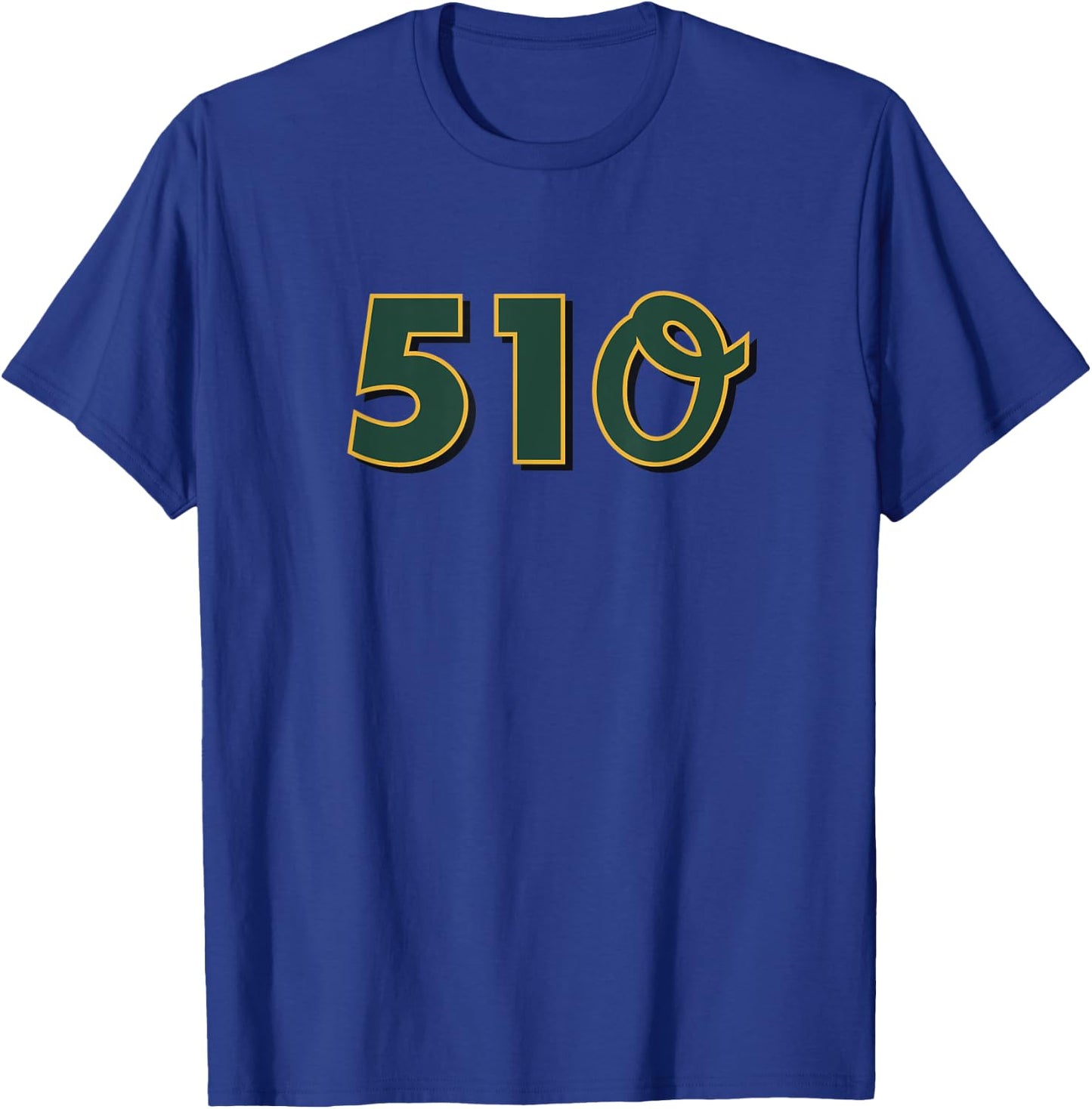 510 The Bay Area Oakland Baseball T-Shirt - T-Shirt | Royal