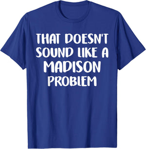 MADISON Personalized Cute Flower Girls MADISON Name T-Shirt - T-Shirt | Royal
