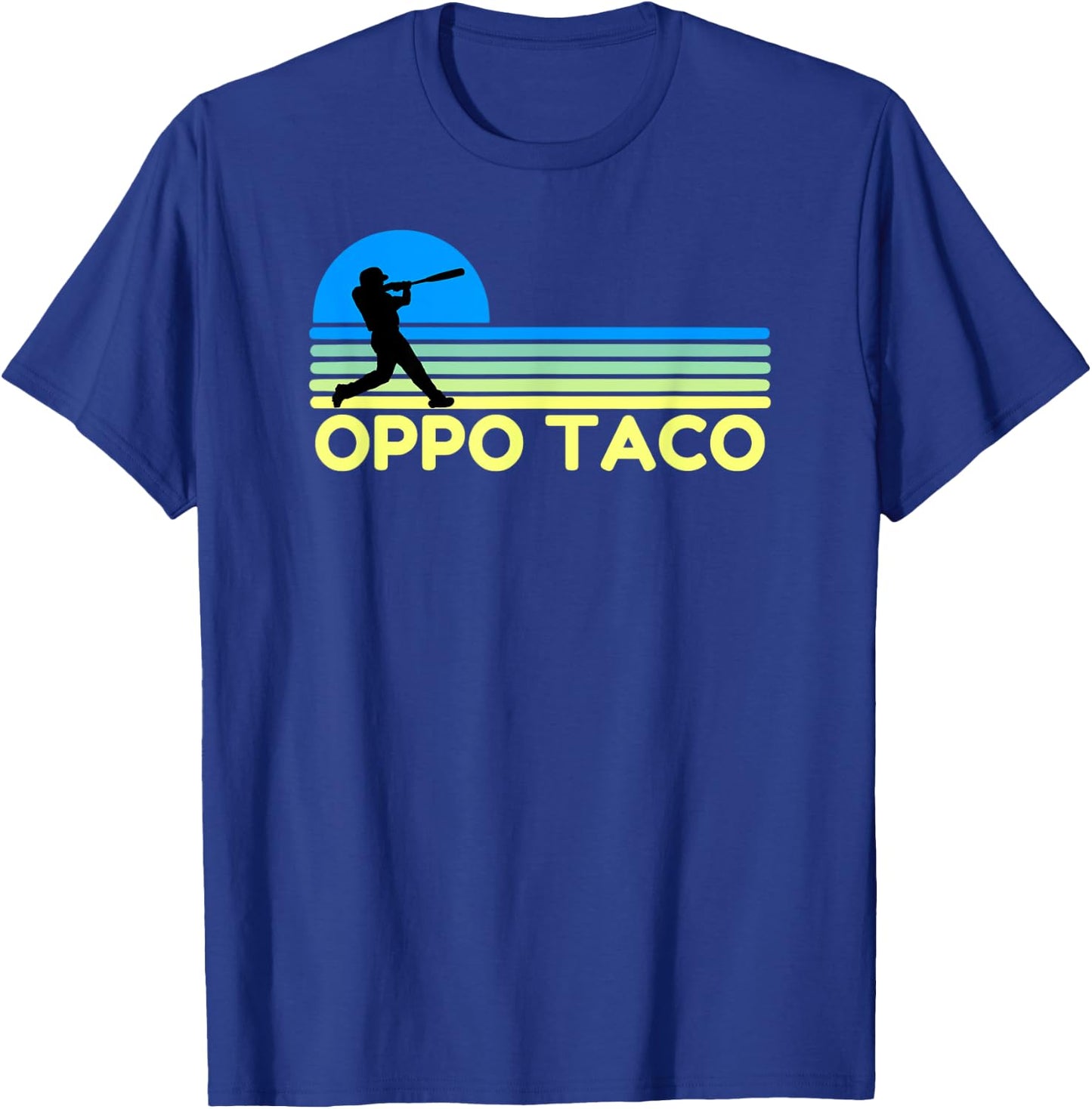 Oppo Taco Baseball Funny Base Ball T-Shirt - T-Shirt | Royal