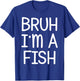 Pretend I'm A Fish Funny Lazy Halloween Costume Party T-Shirt - T-Shirt | Royal