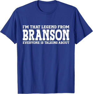 Branson Hometown MO Missouri Home Roots Funny City Branson T-Shirt - T-Shirt | Royal