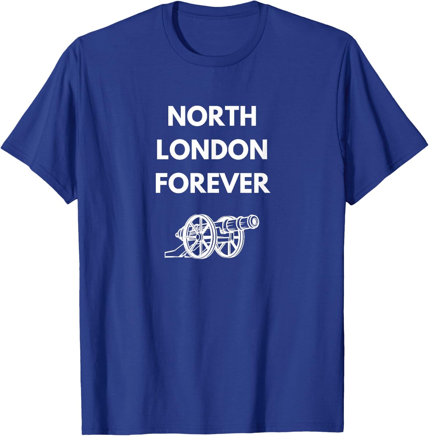 North London Forever - Iconic Cannon Design , Small, Red T-Shirt - T-Shirt | Royal