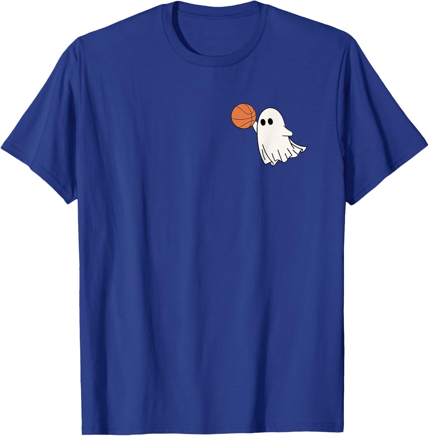 Basketball Halloween Basketball Ghost T-Shirt - T-Shirt | Royal