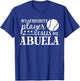 My Favorite Player Calls Me Abuela Baseball Sport T-Shirt - T-Shirt | Royal