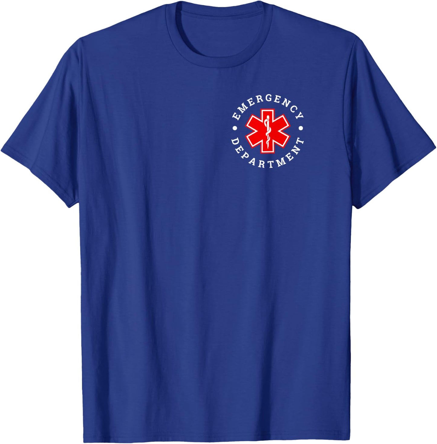 Emergency Department ER Trauma Front and Back Design T-Shirt - T-Shirt | Royal