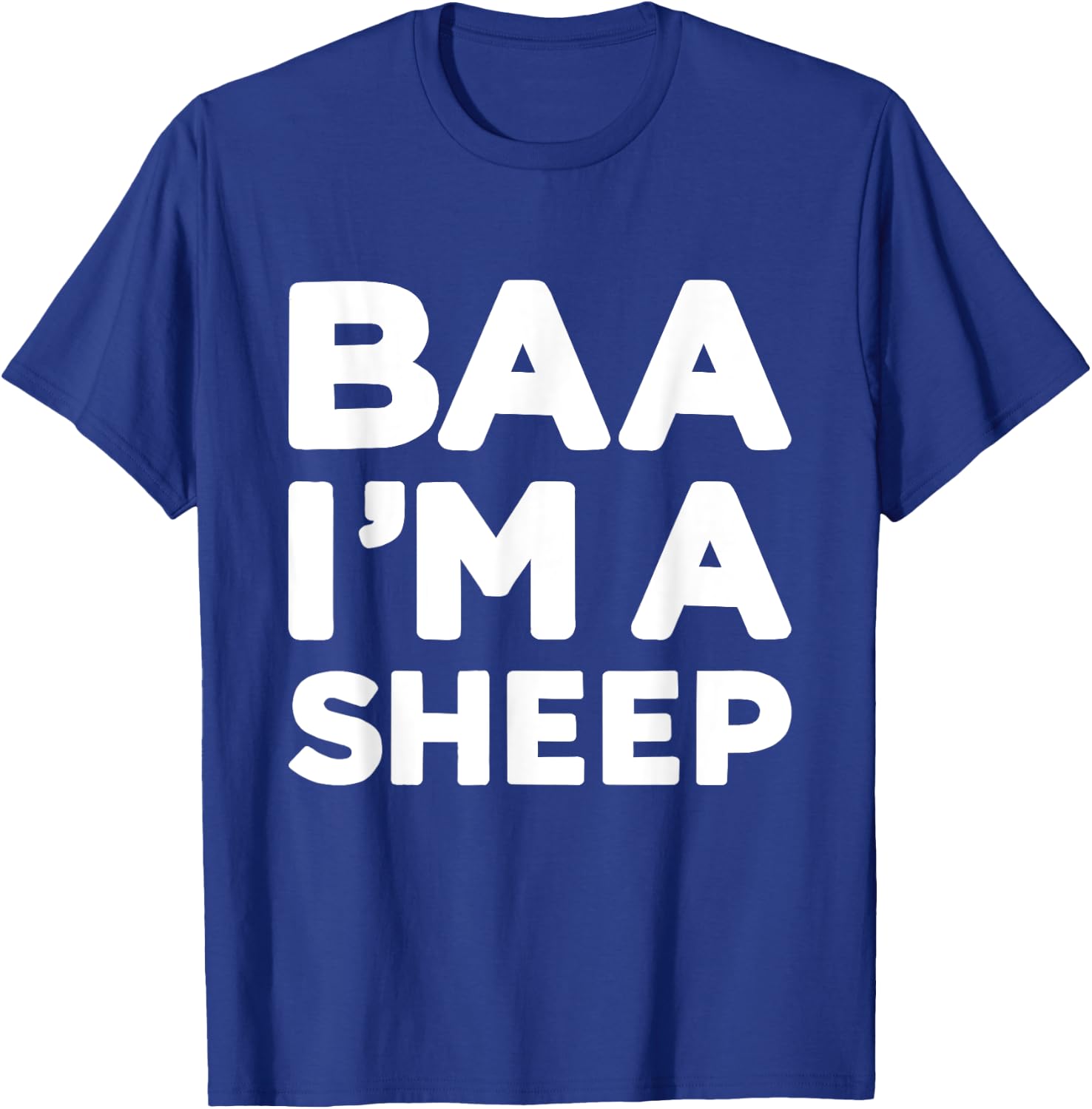 Baa Im a sheep funny lazy DIY costume for halloween party T-Shirt - T-Shirt | Royal