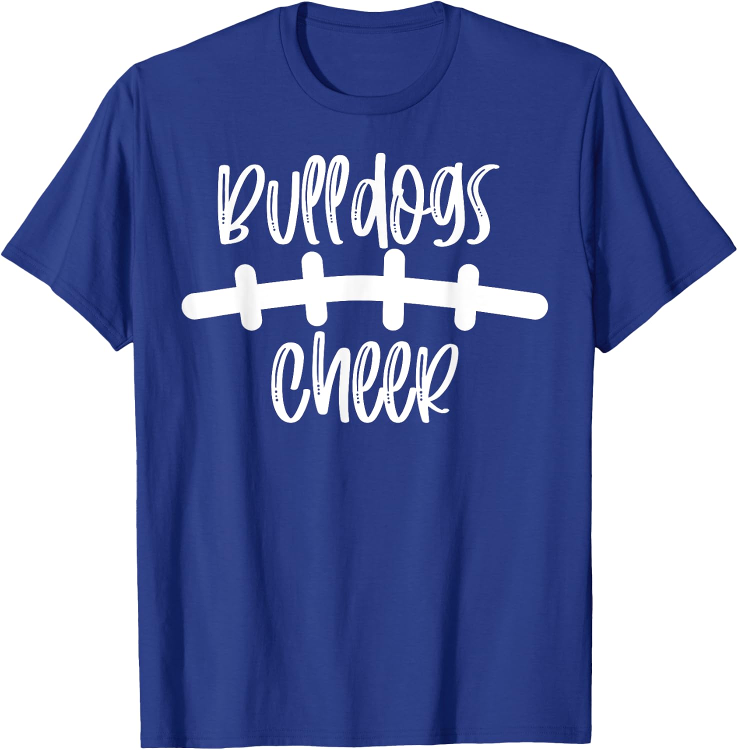Bulldogs Cheer School Spirit Football Team Mascot Game Night T-Shirt - T-Shirt | Royal