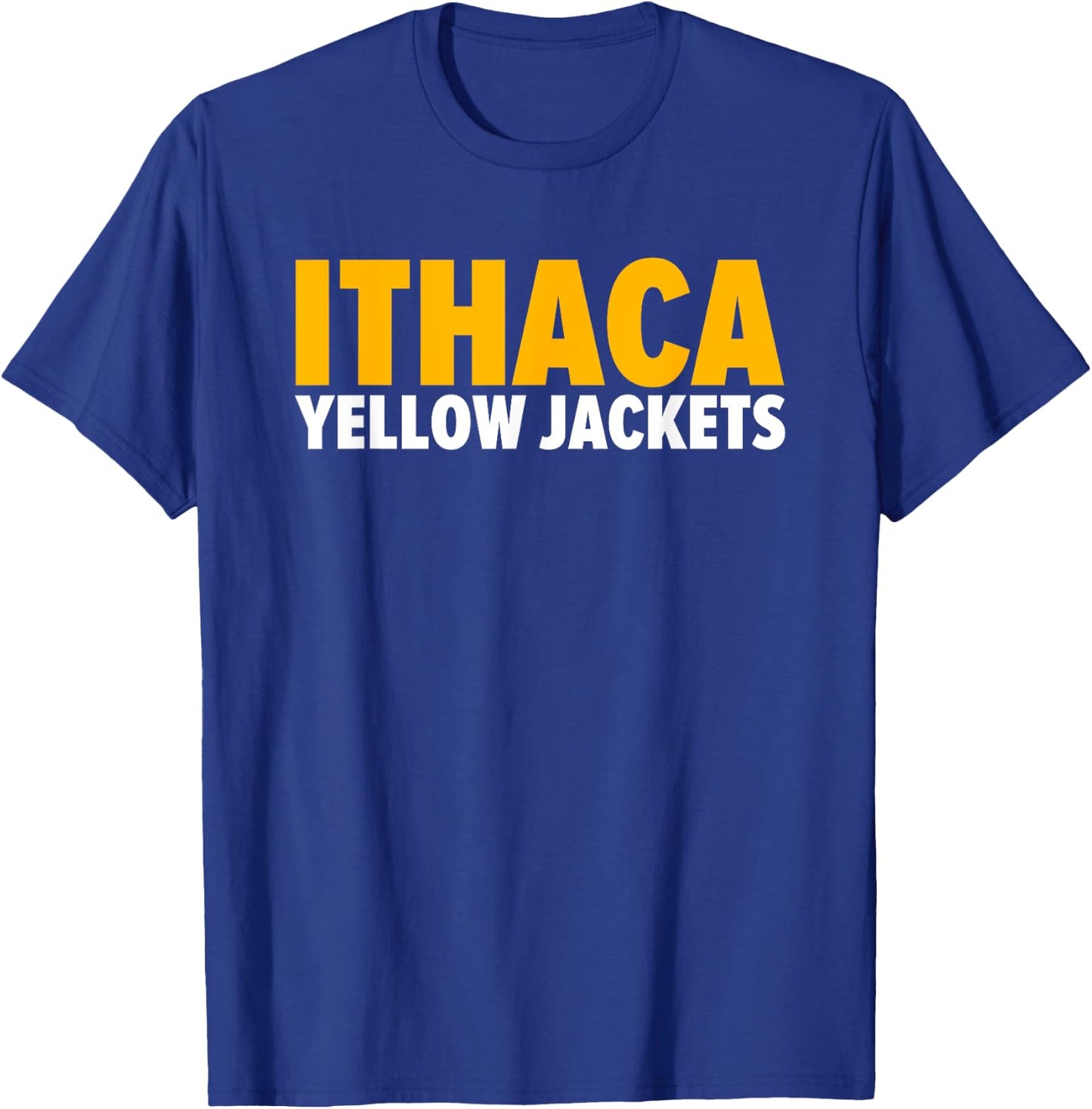 Ithaca Yellow Jackets Bold T-Shirt - T-Shirt | Royal