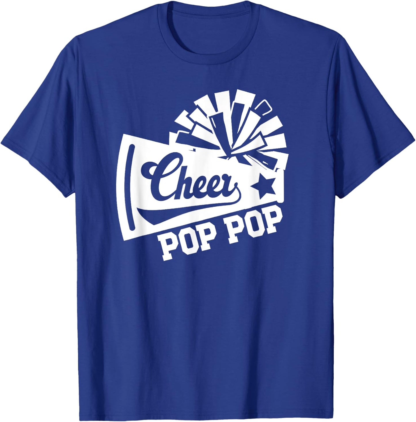 Cheer Pop Pop Of A Cheerleader Pop Pop Cheerleading Pop Pop T-Shirt - T-Shirt | Royal