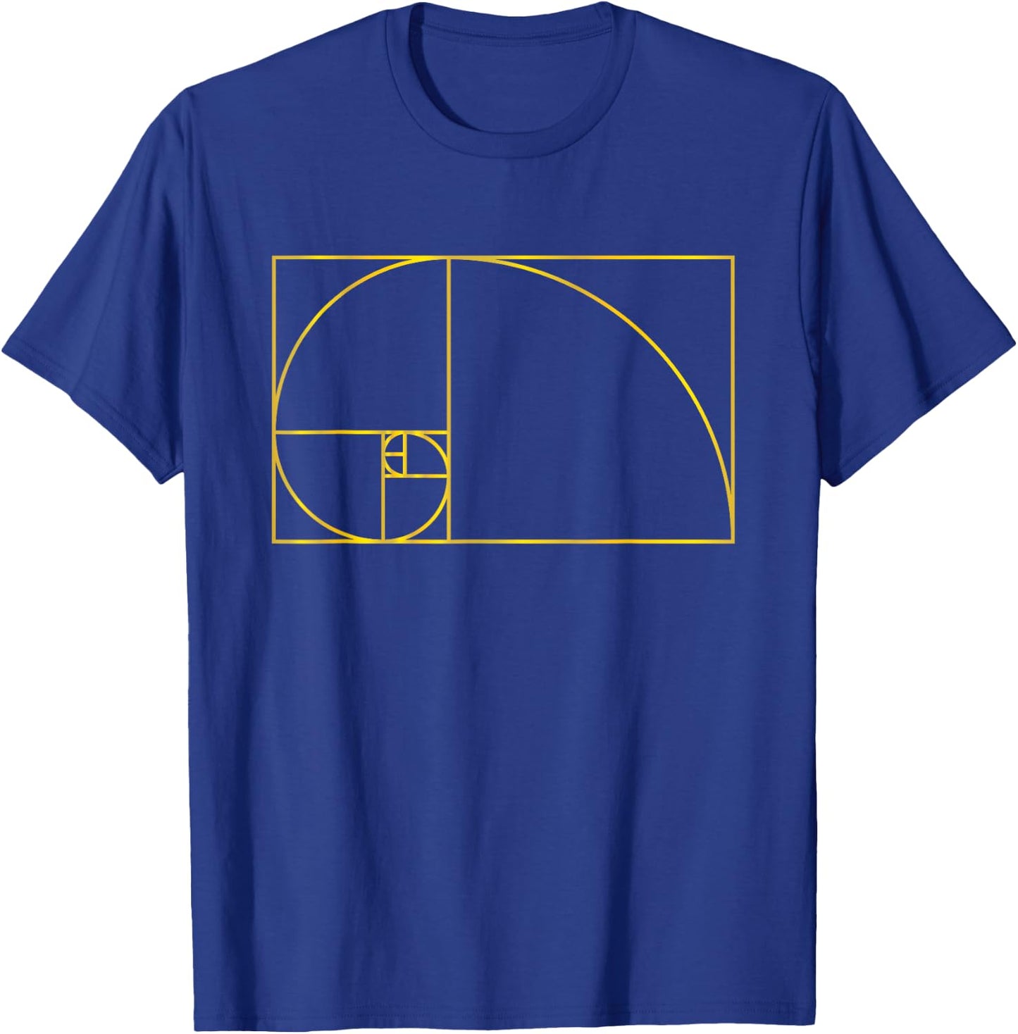 Fibonacci Sequence Golden Ratio Rule Fibo Numbers T-Shirt - T-Shirt | Royal
