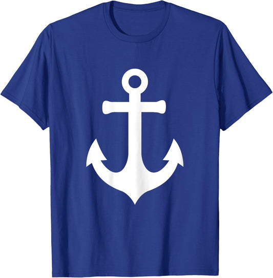 Boat Anchor Nautical Boating Style Summer Sailing T-Shirt - T-Shirt | Royal